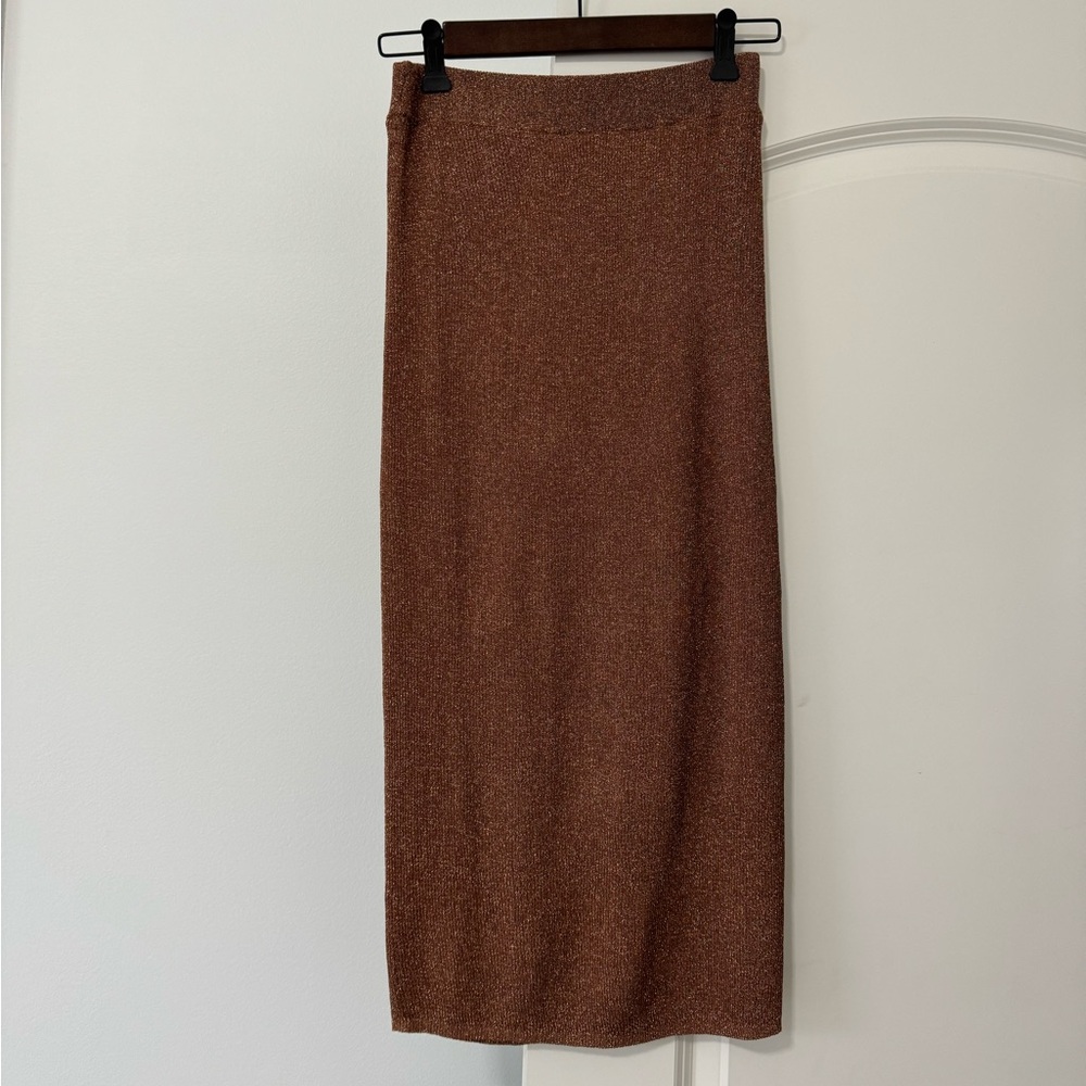 H&M Sparkly Midi Skirt